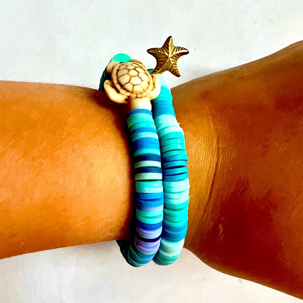 Coastal beach theme bracelet set